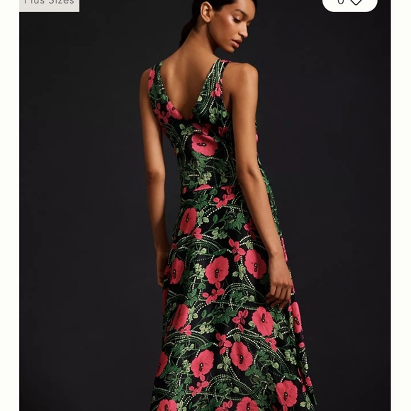 Maeve Anthropologie ruched midi dress - Picture 3 of 16